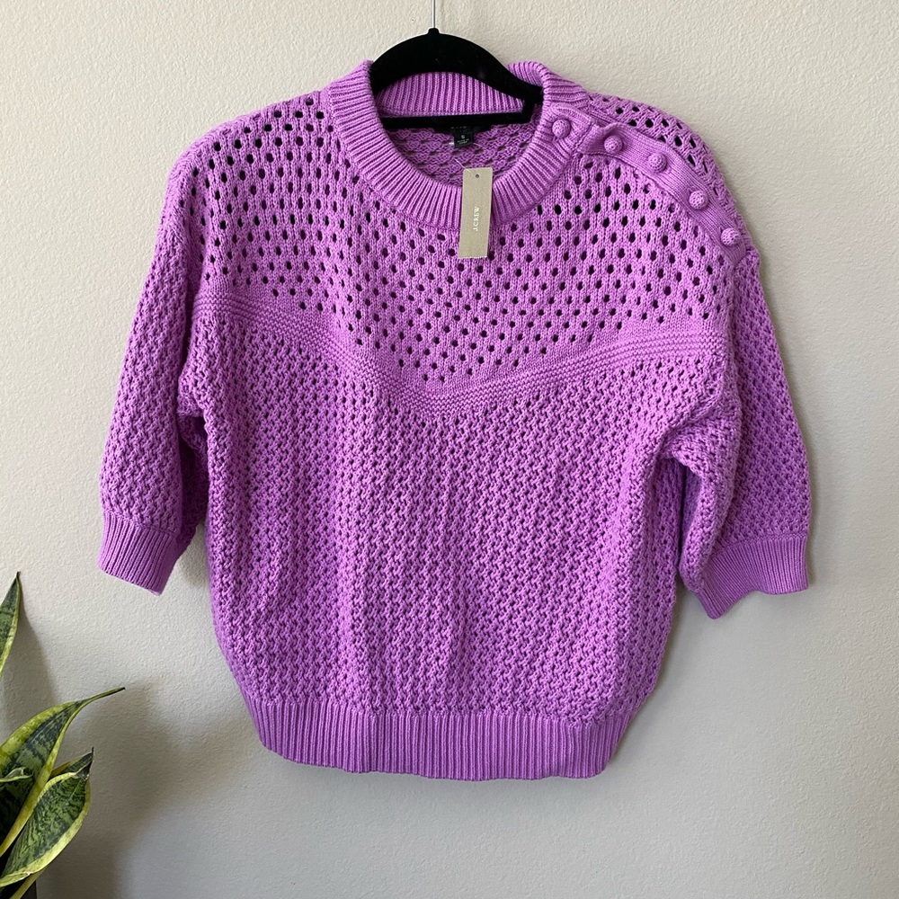 J.Crew crocheted sweater